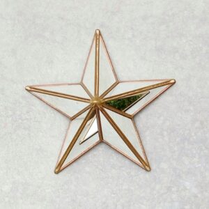 ESTRELLA DE ESPEJO TIFFANY VITRAUX 24cms